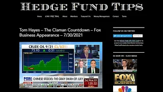 Hedge Fund Tips with Tom Hayes - VideoCast - Episode 93 - July 30, 2021