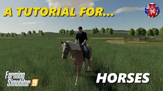 HORSES - Farming Simulator 19 - FS19 Horses Tutorial