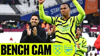 BENCH CAM | West Ham vs Arsenal (0-6) | All the goals, reactions & more!