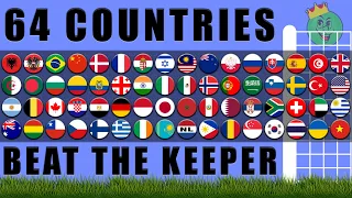 Beat the Keeper 64 Countries World Cup Tournament Ep. 6 / Marble Race King