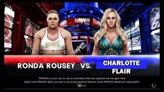 WWE Survivor Series 2018: Ronda Rousey vs. Charlotte Flair (WWE 2K19)