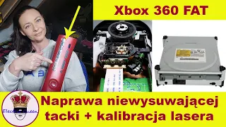 Naprawa niewysuwającej  tacki + kalibracja lasera w konsoli  Xbox 360 FAT