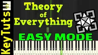 Theory of Everything from Geometry Dash - Easy Mode [Piano Tutorial] (Synthesia)