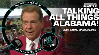 Pat McAfee makes a SPECIAL ANNOUNCEMENT with Nick Saban 👀🎉 | The Pat McAfee Show