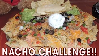 MASSIVE NACHO CHALLENGE FROM MAN V FOOD!!