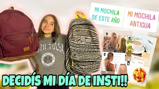 MIS SEGUIDORES DECIDEN MI DIA DE INSTITUTO🏫EN INSTAGRAM