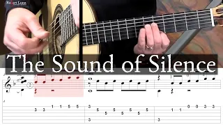 The Sound of Silence - Full Tutorial with TAB - Classical Guitar
