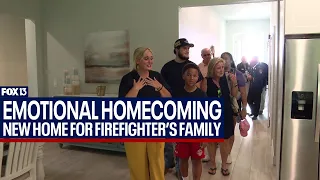 Fallen firefighter’s family gets mortgage-free home