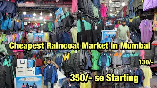 Navigating Mumbai's Biggest & Cheapest Raincoat Market || 130/- Se Start Raincoat | Zeel Raincoat