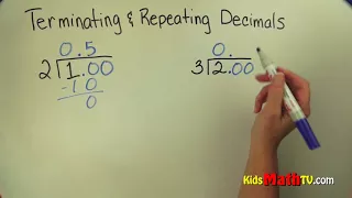 Math video on terminating and repeating decimals