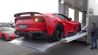 Novitec Ferrari 812 N-Largo - Start, Revs, Sounds & Unloading!