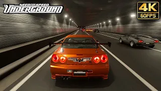 Gran Turismo 7 (PS5) NFS Eddie's Nissan Skyline GTR R34 Street Racing Gameplay @ 4K 60ᶠᵖˢ ✔