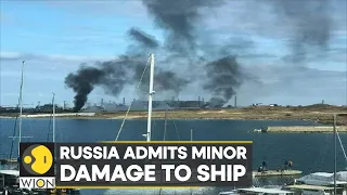 Footage shows Kamikaze drone attack on Russia's black sea fleet | WION