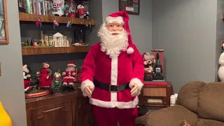 Gemmy Christmas Life Size Animated Realistic Dancing Santa (Spanish Mode)