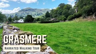 GRASMERE | 4K Narrated Walking Tour | Let's Walk 2021