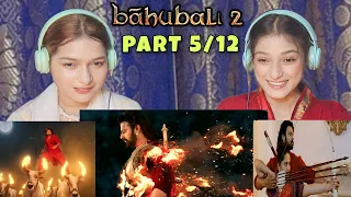 Bahubali 2 :  best fighting🔥& bahubali surprise devasena | Prabhas | Anushka S | Part 5/12 Reaction