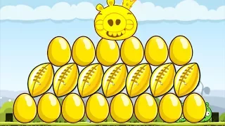 Angry Birds - TOTAL GOLDEN EGG ATTACK 9999+ BAD PIGGIES