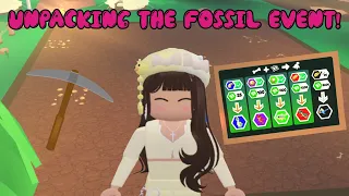 UNPACKING the NEW Adopt Me Fossil Event?! | Kinley_Playz