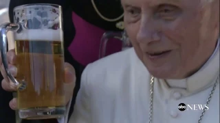 Benedict XVI has beer, party for 90th birthday at Vatican