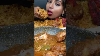 ASMR Eating Spicy Chicken Curry,Chicken Fried Rice,Parotta,Egg,Gravy Big Bites ASMR Eating Mukbang