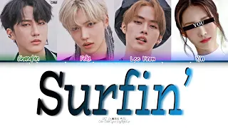 • [Karaoke] SKZ Changbin,Felix & Lee Know — Surfin' [4 members ver] (Color Coded Lyrics Eng/Rom/Esp)