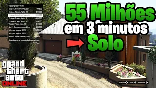 SAIU&SOLO *55 milhões Rapidamente* Faça agora esse Glitch de dinheiro solo no gta 5 online