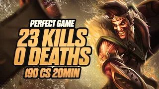 A perfect draven game (very educational)