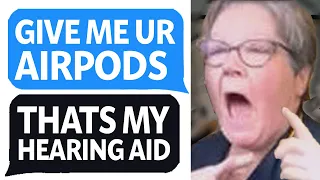 Karen Teacher PULLS OUT my Hearing Aids thinking it’s AirPods