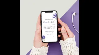 Lavanda - Convite Virtual Animado