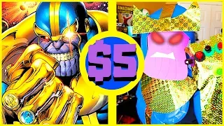 😈DIY Thanos Costume (Avengers Infinity War) $5 Cosplay Challenge | Stewdippin