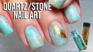 Quartz Gel Nails Tutorial | Jade Marble