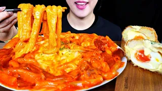 ASMR 꾸덕꾸덕 배떡 로제떡볶이 먹방! ! ! 중국당면, 분모자, 치즈 추가!! 중독성 강한맛~이건 못참지! ROSE TTEOKBOKKI EATING SOUNDS MUKBANG