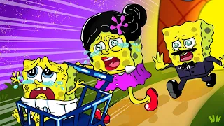 No, SPONGEBOB Baby ! I'm Sorry - Please Come Back Home | Sad Story But Happy Ending Animation