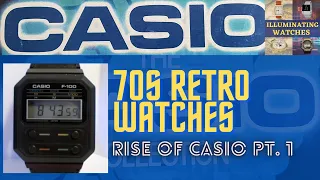 70s RETRO CASIO DIGITAL WATCHES -  Rise of #Casio Part 1 - Casiotron, Sharp and Calculators