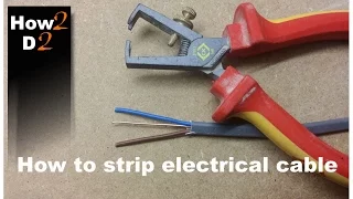 How to strip electrical wires How to use wire stripper  Cable Wire insulation