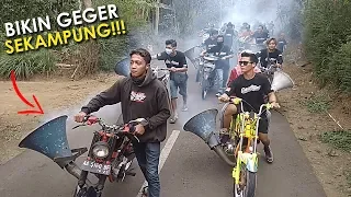 Super Bising, Knalpot Motor Di Ganti Megafon!! Begini Suaranya..