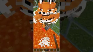 Minecraft: 500 Fox vs. Chicken #shorts