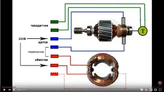 Подключаю регулятор оборотов для коллекторных моторов.