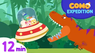 Como Expedition | Tyrannosaurus + More episode 12min | Cartoon video for kids | Como Kids TV