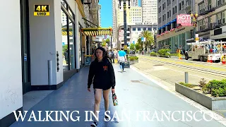 Walking in San Francisco Downtown, California (USA) | 4K UHD | A Full Walk through San Francisco