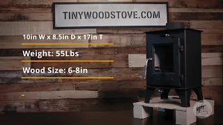 TINY WOOD STOVE: DWARF Model LITE Specs & Features