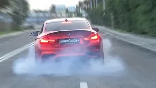 BMW M4 F82 with REMUS EXHAUST  **INSANE BURNOUT!**🔥😈