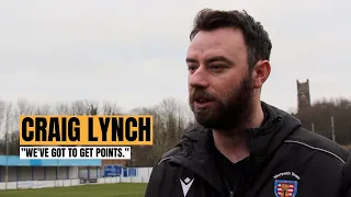 MANAGER REACTION: "We've got to get points." Lancaster City vs Morpeth Town |