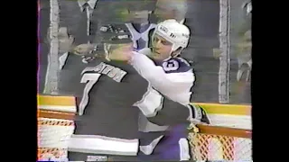 Kings vs Maple Leafs scrum - Feb 12, 1990