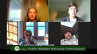 Ann Arbor Public Market Advisory Commission Meeting 5/19/2022