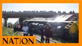 Kisumu-bound passenger train derails at Mamboleo