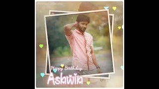 Happy Birthday Ashwinee 🎂🎉 WhatsApp Status 2021 || Othayadi pathayil Song 💖 || Ammu Creations 😉