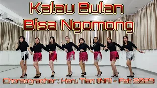 D'LEYDIES | Kalau Bulan Bisa Ngomong |  | LINE DANCE | Easy Intermediate | Heru Tian