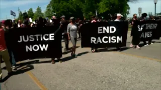 Protesters march in Elizabeth City following decision to not charge deputies in Andrew Brown Jr.’s d