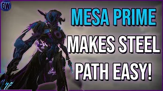 Mesa Prime Steel Path Build The Room CLEARING Goddess of Warframe